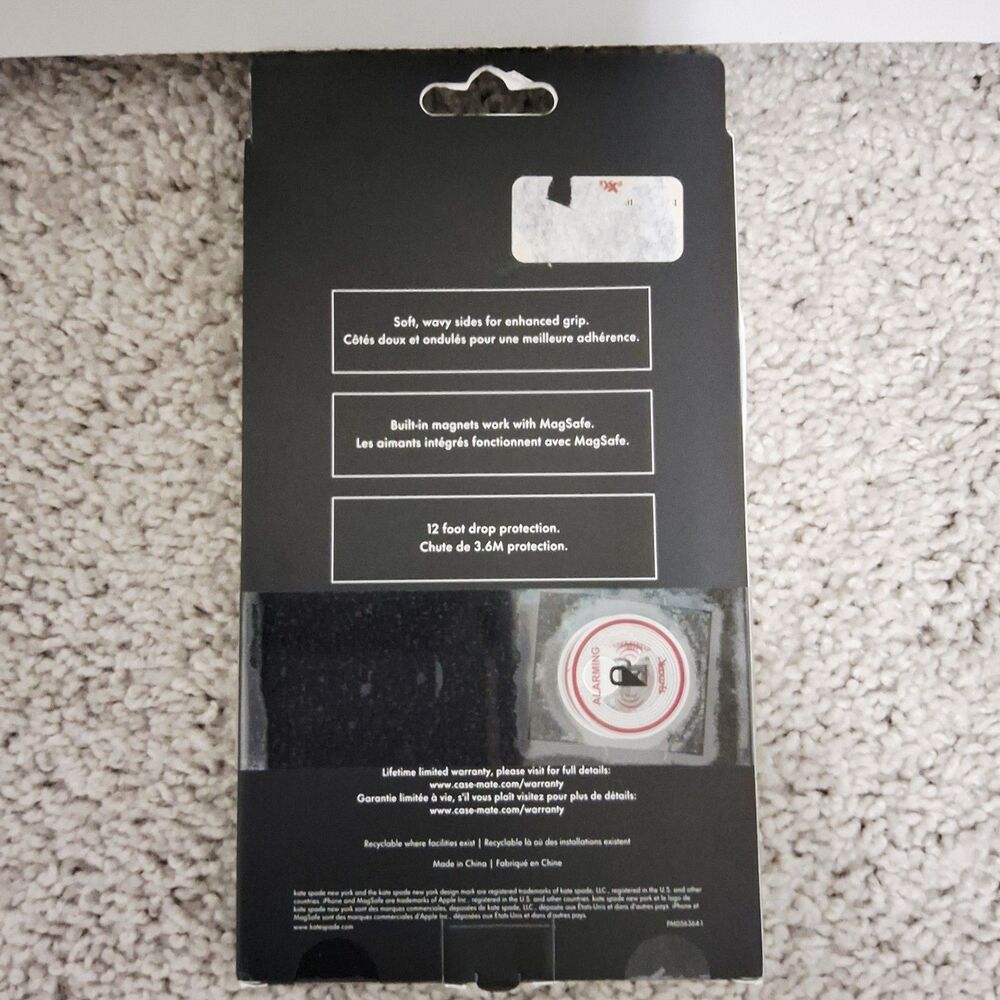 Kate Spade Mirrored Wavy MagSafe Cell Phone Case iPhone 16 Pro Max Brand New - Picture 5 of 16